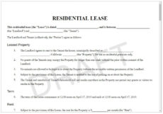 sample lease agreement form  rental contract template &amp;amp; for leasing apt lease agreement template sample