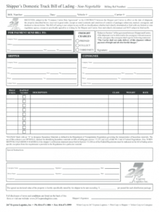 editable bill of lading form  fill online printable fillable bill of lading form template example