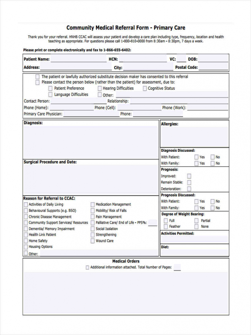 free 7 medical referral forms in pdf  ms word doctor application form template