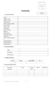 free free 16 personal information forms in pdf  ms word  excel personal information request form template pdf
