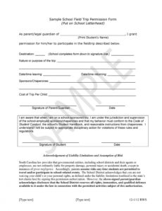 printable 35 permission slip templates &amp;amp; field trip forms field trip release form template pdf