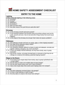 printable 4 home safety assessment templates  pdf doc  free home care assessment form template word