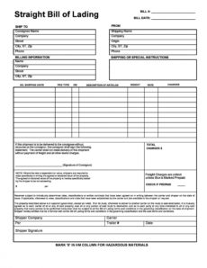 printable 40 free bill of lading forms &amp;amp; templates ᐅ templatelab bill of lading form template example