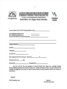 printable free 22 hotel registration forms in pdf  ms word hotel application form template example