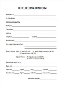 printable free 22 hotel registration forms in pdf  ms word hotel application form template excel