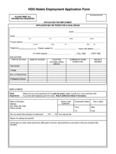 printable hotel job application form  fill out and sign printable pdf template   signnow hotel application form template