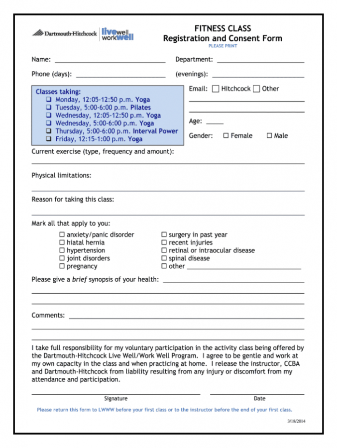 Sample Class Registration Form Fill Out And Sign Printable Pdf Template ...