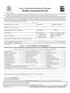 sample medical assessment form  2 free templates in pdf word home care assessment form template example