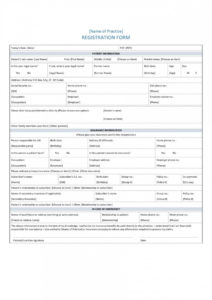 sample patient information form template ~ addictionary dental patient information form template excel