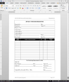 sample purchase requisition iso template  qp12201 purchasing requisition form template pdf