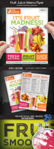 sample smoothie flyer graphics designs &amp;amp; templates from graphicriver smoothie menu template pdf