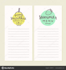 smoothie menu templates 141087750 smoothie menu template pdf