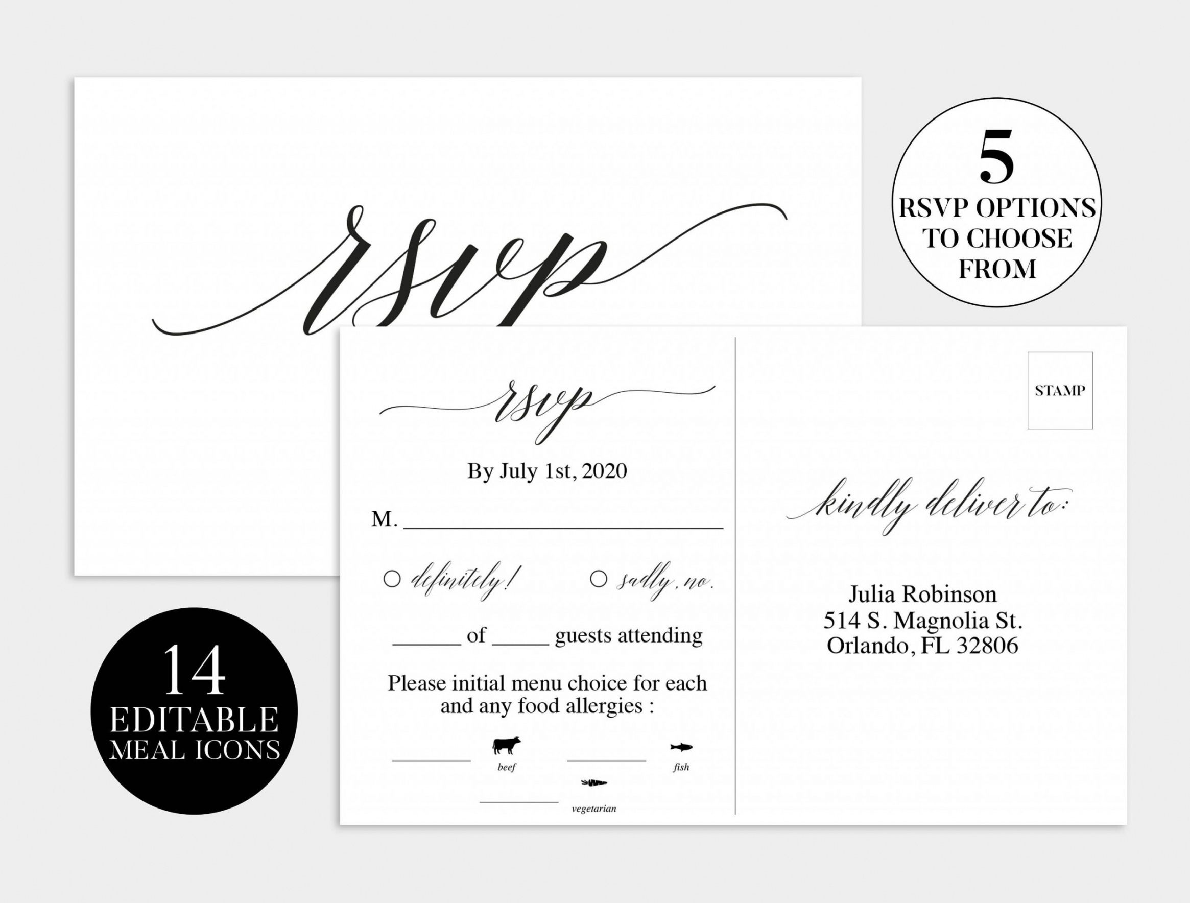 template  wedding rsvp card  wedding rsvp template wedding rsvp menu choice template pdf