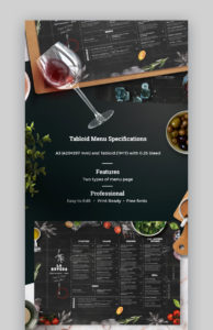 20 plantillas geniales de menús de restaurantes los mejores fancy restaurant menu template sample