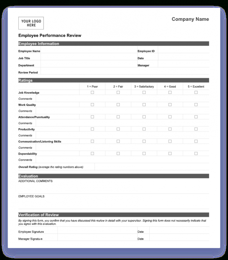 editable-70-free-employee-performance-review-templates-word-pdf-new