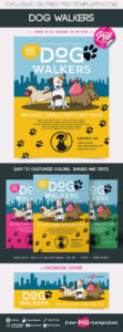 editable free dog walkers flyer in psd  free psd templates dog walking poster template excel