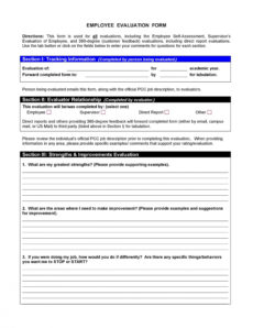 free 46 employee evaluation forms &amp;amp; performance review examples new hire evaluation form template pdf