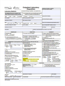 free 6 lab requisition forms in pdf  ms word  pages laboratory requisition form template sample