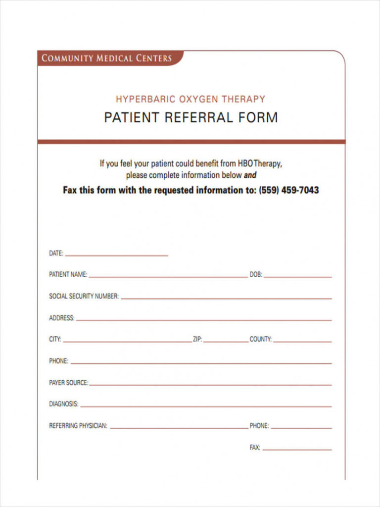 Printable Dental Referral Forms Printable Forms Free Online 6908