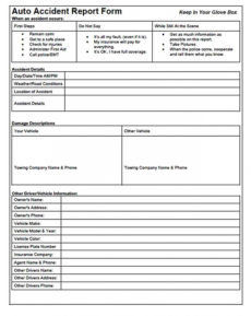 free accident report template  welding rodeo designer auto accident form template example