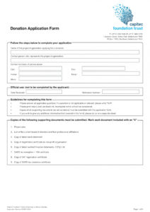 free free 4 nonprofit donation forms in pdf  ms word charity donation form template word