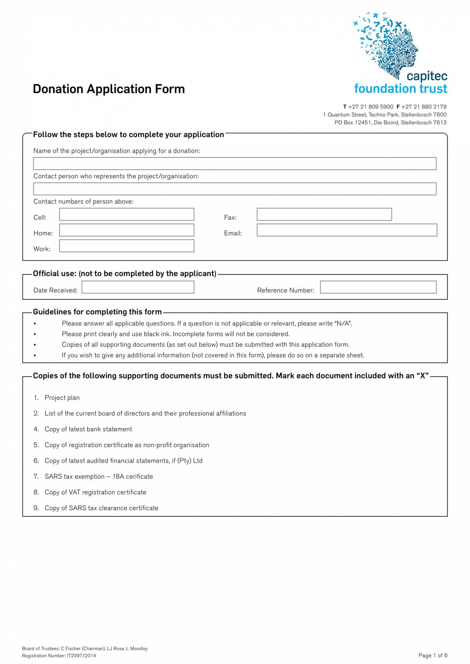 free free 4 nonprofit donation forms in pdf  ms word charity donation form template word