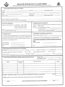 free insurance form  fill out and sign printable pdf template  signnow medical insurance claim form template sample