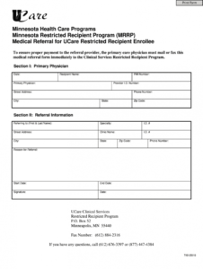 free medical referral  fill online printable fillable blank doctor referral form template sample