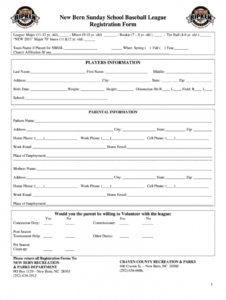 free registration forms baseball  fill out and sign printable pdf template   signnow baseball tournament registration form template