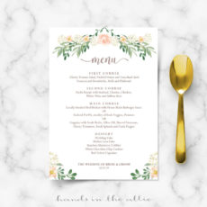 free wedding dinner menu wedding dinner menu template excel