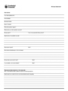 free witness statement form  fill out and sign printable pdf template  signnow auto accident form template doc