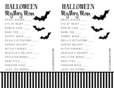 halloween mystery dinner party free menu  the crafting chicks mystery dinner menu template sample