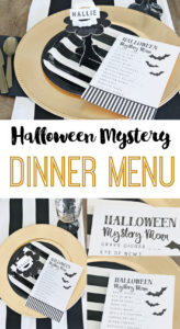 halloween mystery dinner party free menu  the crafting chicks mystery dinner menu template word