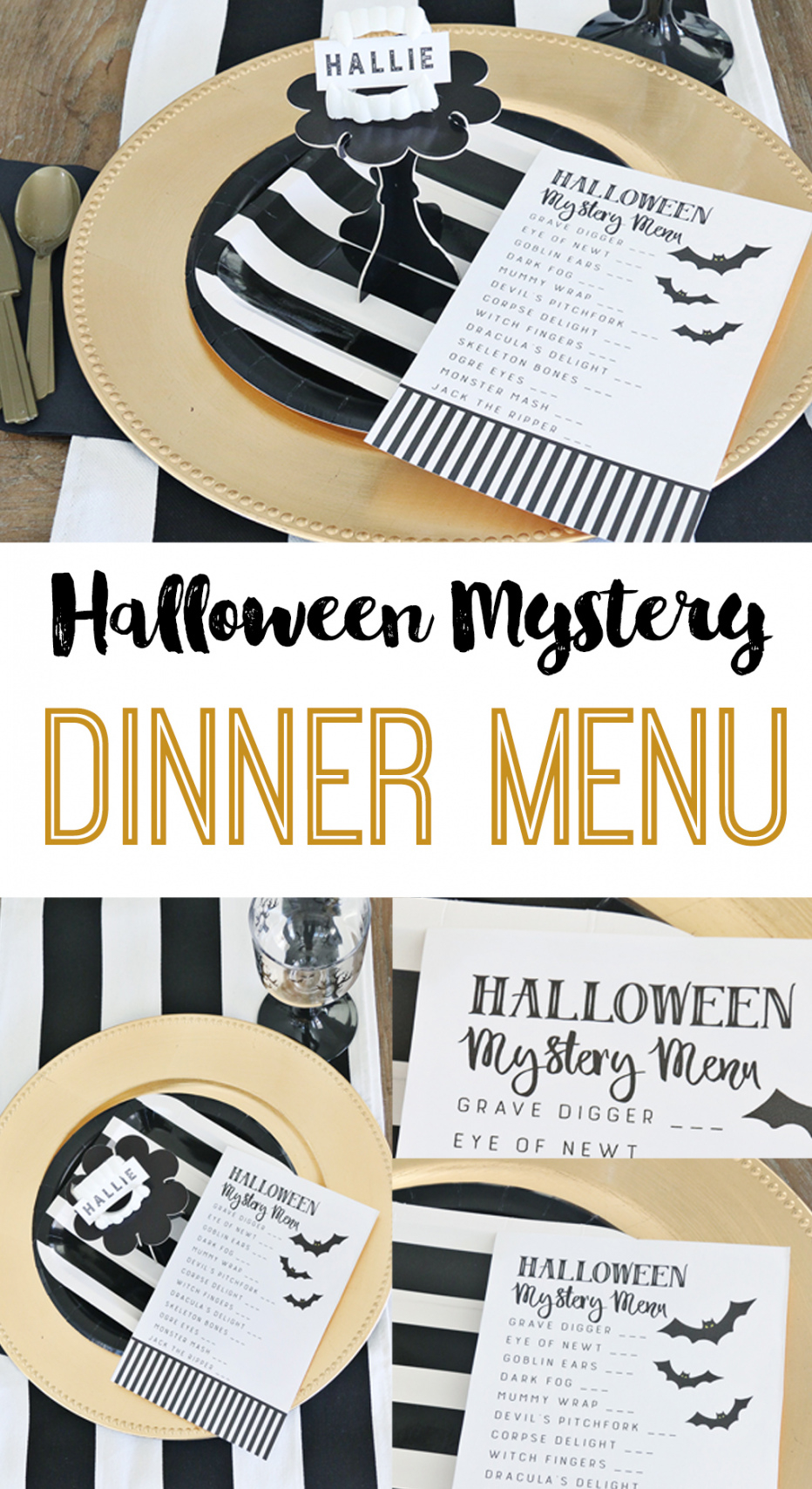 halloween mystery dinner party free menu  the crafting chicks mystery dinner menu template word