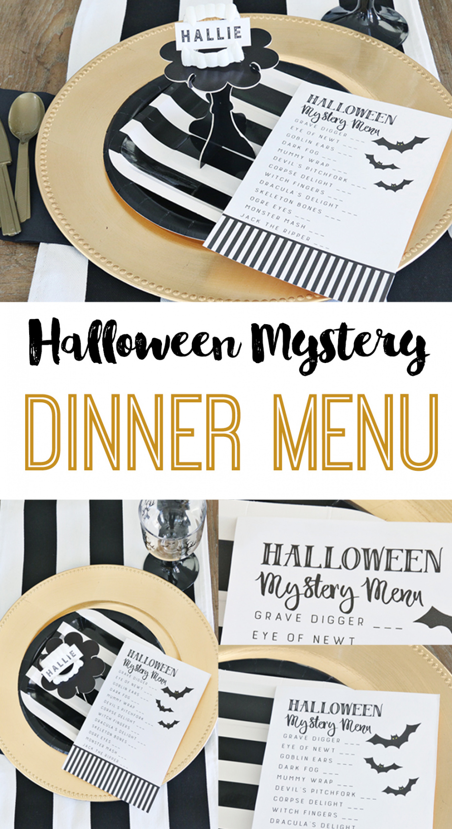 Halloween Mystery Dinner Party Free Menu The Crafting Chicks Mystery