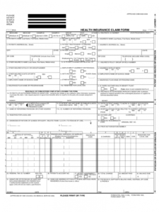 printable health care claim form  2 free templates in pdf word medical insurance claim form template