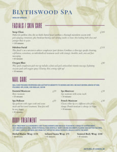 printable spa menu templates and designs from imenupro massage menu template sample