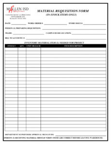 sample free 9 material requisition forms in pdf material release form template doc
