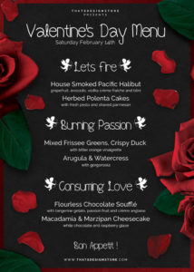 sample valentine's day menu template v2  free posters design for photoshop valentines day menu template pdf