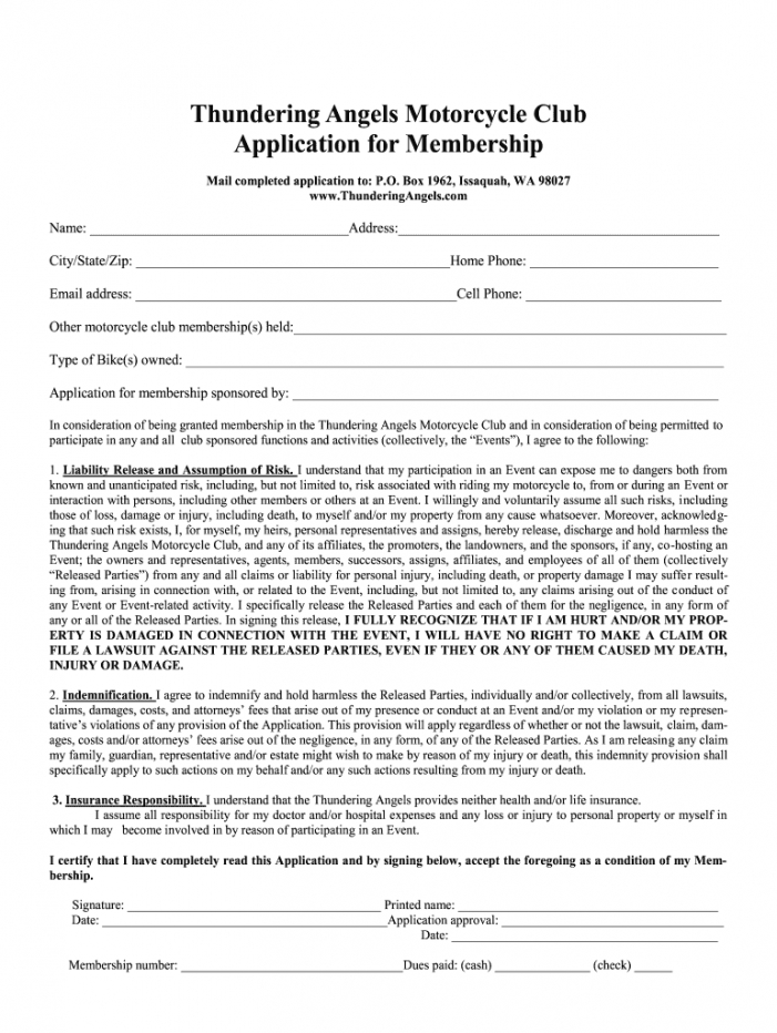sec registration for motorcycle club  fill online motorcycle club membership application form template word
