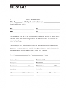 bill of sale template  fill out and sign printable pdf template  signnow auto sale form template doc