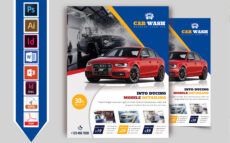 editable car wash flyer template vol04 car wash menu template