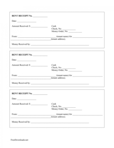 editable download monthly rental payment receipt template  pdf rent payment form template