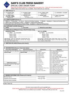 editable free 15 bakery order forms in pdf  excel custom cake order form template doc