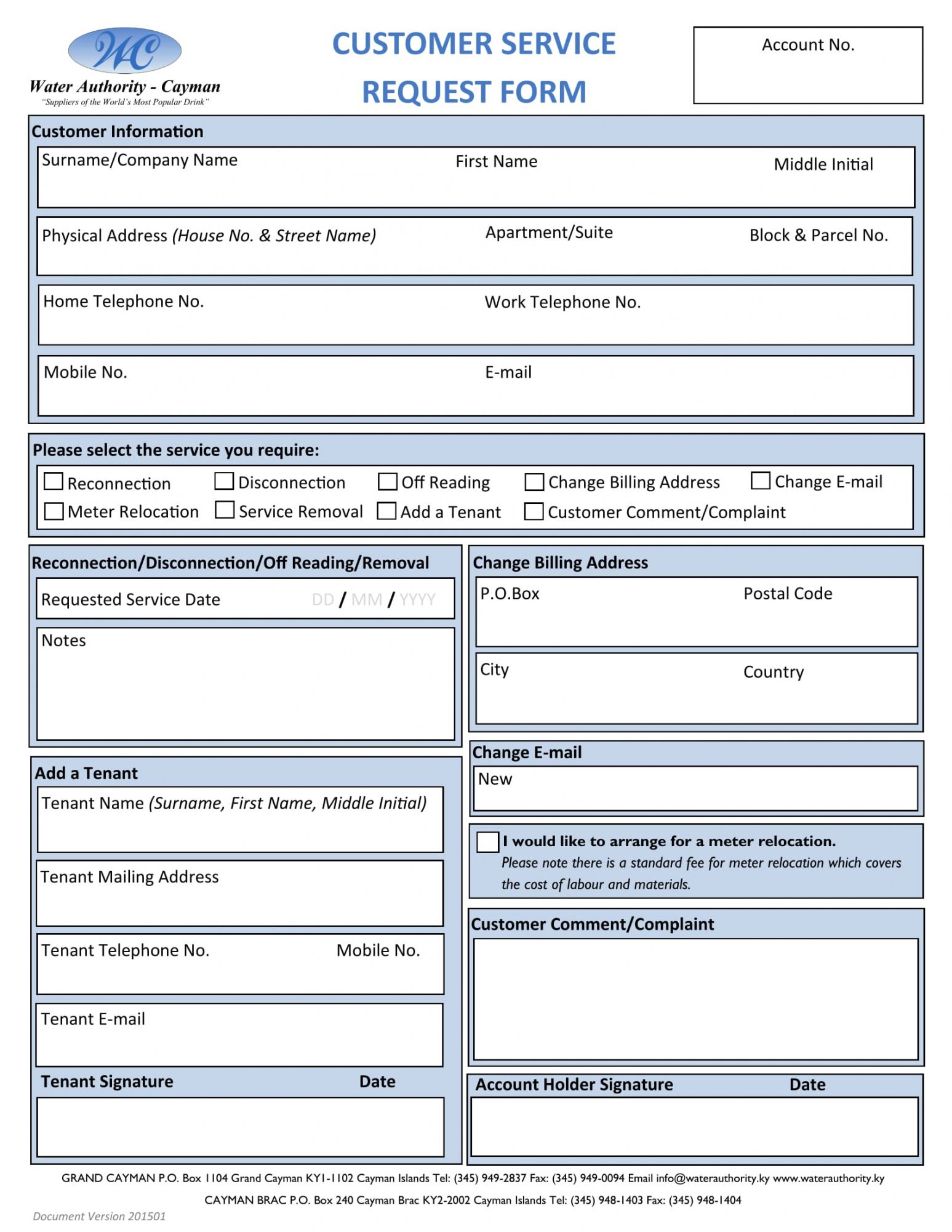 Editable Free 5 Customer Service Request Forms In Pdf Ms Word Excel
