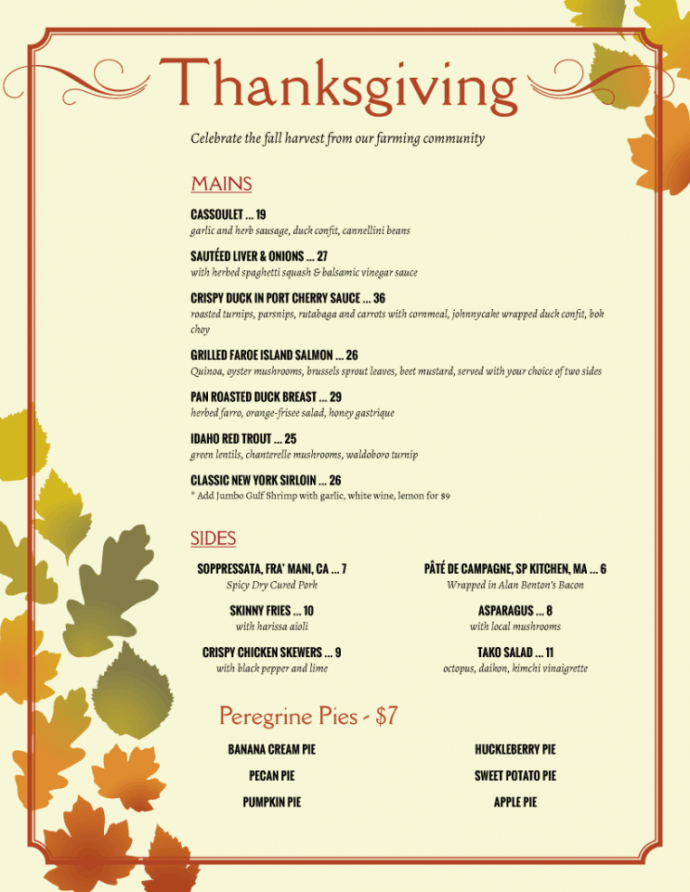 Editable Holiday Menu Templates From Imenupro More Than Just Templates ...