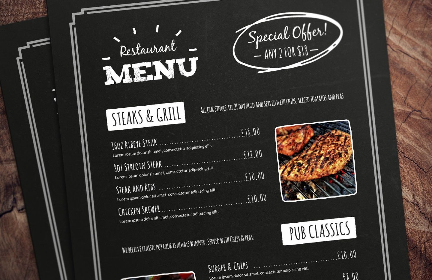 free 32 free simple menu templates for restaurants cafes and restaurant to go menu template pdf