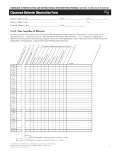 free free 5 classroom observation forms in pdf  ms word  excel student observation form template pdf