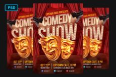 printable comedy show flyer template comedy show poster template doc