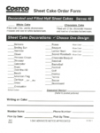 Printable Costco Cake Order Fill Online Printable Fillable Blank Custom Cake Order Form Template